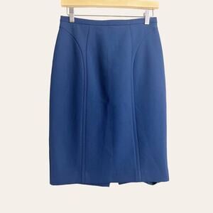Reiss Women's Solid Navy Blue Straight Pencil Skirt Size 4